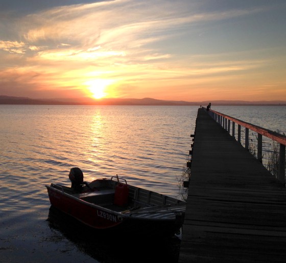 A boat by the jetty