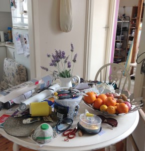 Where did I put that paint scraper? It;s here somewhere!